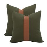 Capas De Almofada Vfuty Decorative Boho 50x50cm Verde Oliva X2