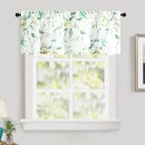 Cortina Valance Leeva Farmhouse Elegant 60x45cm Em Linho Texturizado
