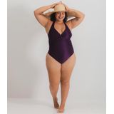 Maiô Marrocos Plus Size - Ikat Roxo - GG