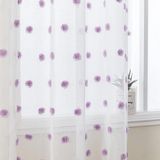 Cortinas De Cozinha Mysky Home Pom Pom Sheer 115x115cm