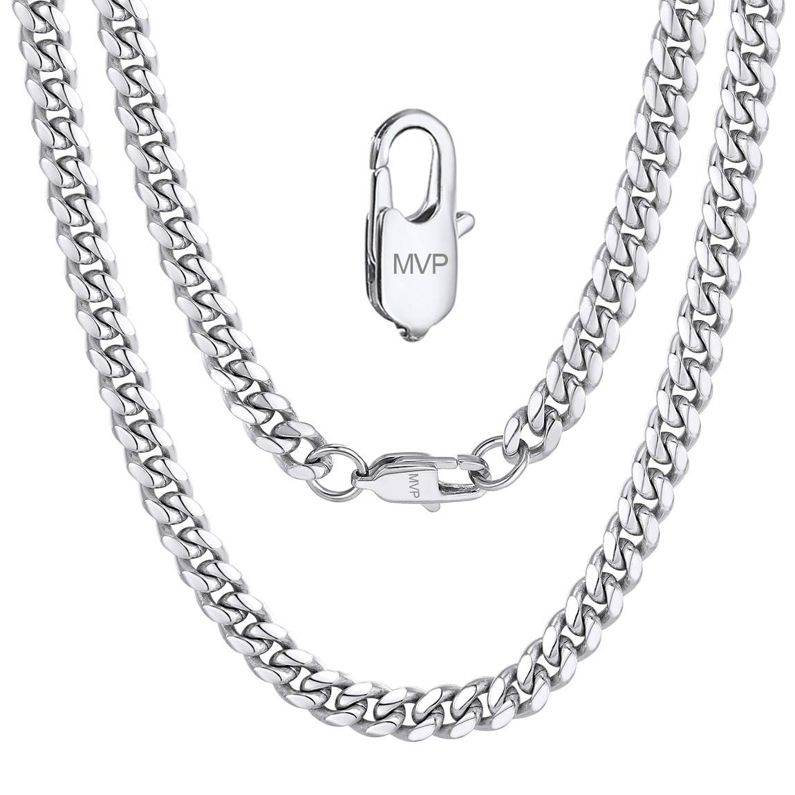 Colar Chainspro Cuban Chain Em Aço Inoxidável 6mm 50cm