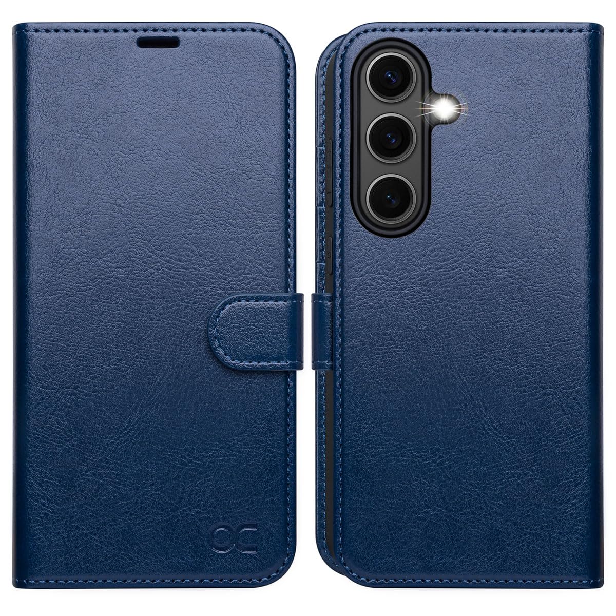 Capa Tipo Carteira Ocase Compatível Com Galaxy S25 Plus 6,7" Azul