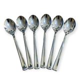 Kit 12 Colheres Prata Descartável 12,8cm Doces Bolo Café