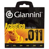 Corda Para Violao Giannini Gespw Bronze Acustica 65-35 0,011