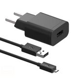 Carregador Compativel Motorola Turbo Power 15w Tipo V8 Cabo Preto