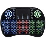 Mini Teclado Sem Fio Air Mouse Touch Tv Wireless Com Luz