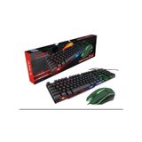 Kit Gamer Teclado Mouse Led Keyboard Multimidia Imice Km-680