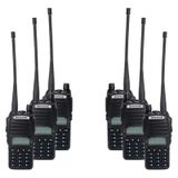 Kit 6 Rádios Walktalk Bf-uv82 Ht Uhf 16 Canais Comunicador
