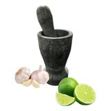 Pilão Almofariz Redondo Em Pedra Sabão