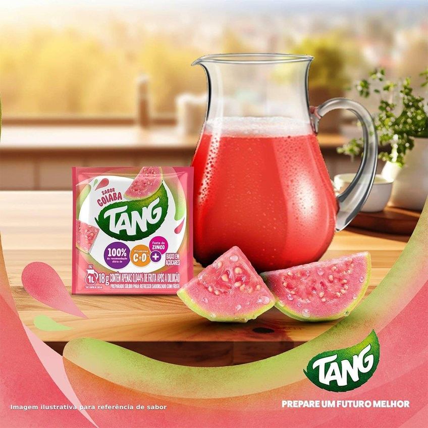 Refresco Em Pó Tang Goiaba 18g Display Com 18 Unidades - imagem 4