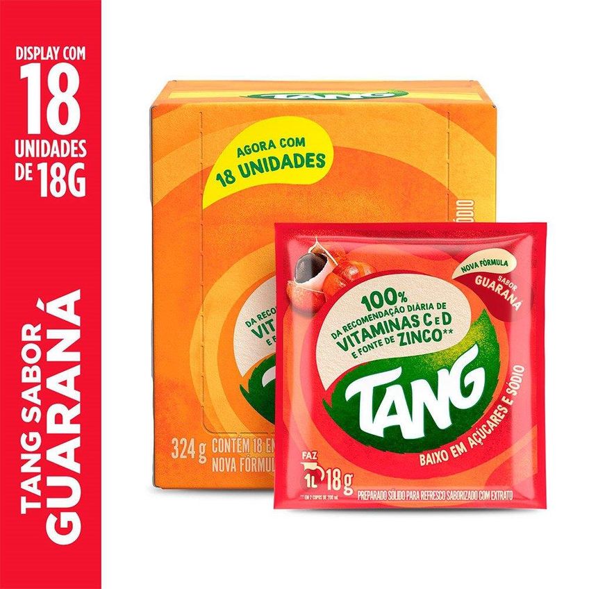 Refresco Em Pó Tang Guaraná 18g Display Com 18 Unidades - imagem 3