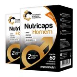 Kit 2 Nutricaps Homem Maxinutri 60 Cápsulas