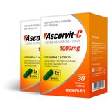 Kit 2 Ascorvit-c Maxinutri 30 Cápsulas