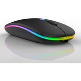 Mouse Sem Fio Recarregável Led Rgb 2.4 Ghz Wirelles E1200