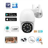 Câmera De Segurança Externa Wifi Icsee Ip 360° + Cartão 32gb