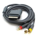 Cabo Av Rca Áudio Vídeo Com 2,5 Metros Para Xbox 360 Slim