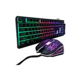 Teclado E Mouse Kit Gamer Sem Fio Wireless 1600 Dpi Hk8100