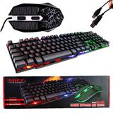 Kit Gamer Teclado Mouse Led Keyboard Multimidia Imice Km-680