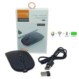 Mouse Sem Fio Luminoso Recarregável Bluetooth 2.4ghz E-1300 Pro