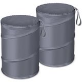 Car Trash Can Kincown Dobrável, 2 Pacotes Para Veículo, Cinza