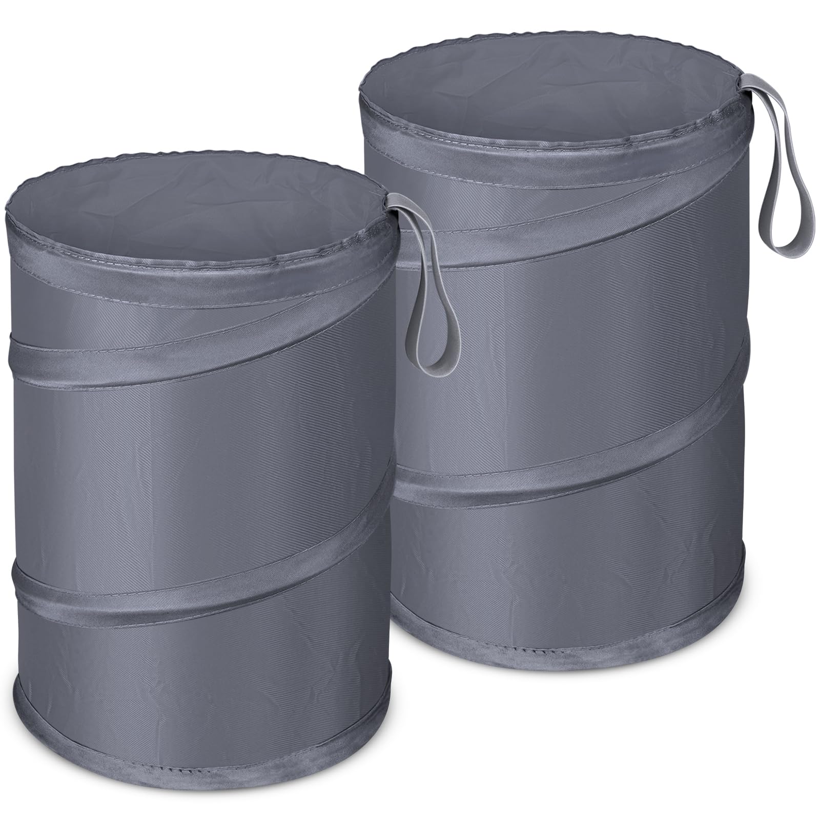 Car Trash Can Kincown Dobrável, 2 Pacotes Para Veículo, Cinza