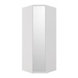Módulo Canto 1 Porta Com Espelho 100% Mdf Decor Branco