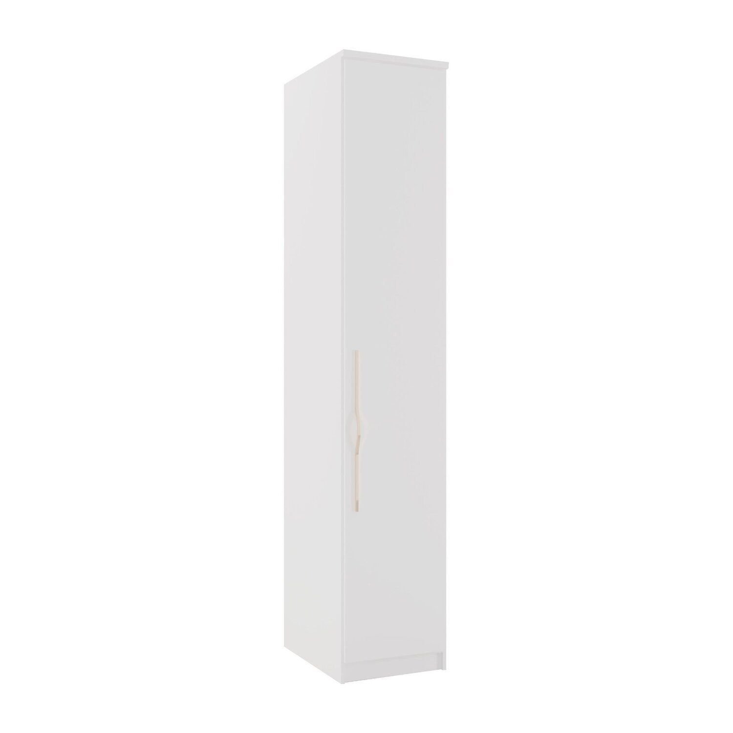 Módulo Canto 1 Porta 5 Prateleiras 100% Mdf Decor Branco