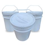 Balde Para Vender 20l Tampa De Rosquear - Kit 3 Pçs