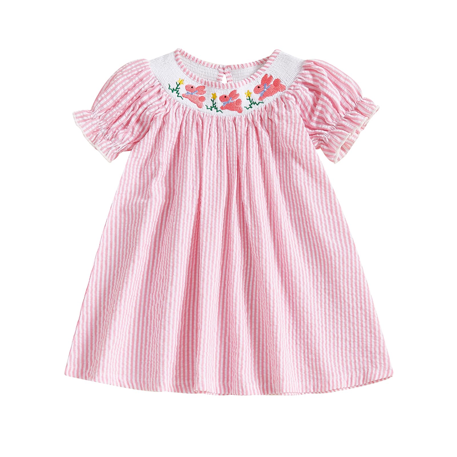 Roupa De Páscoa Para Meninas Yxniwxe Smoked Macacão 18-24m