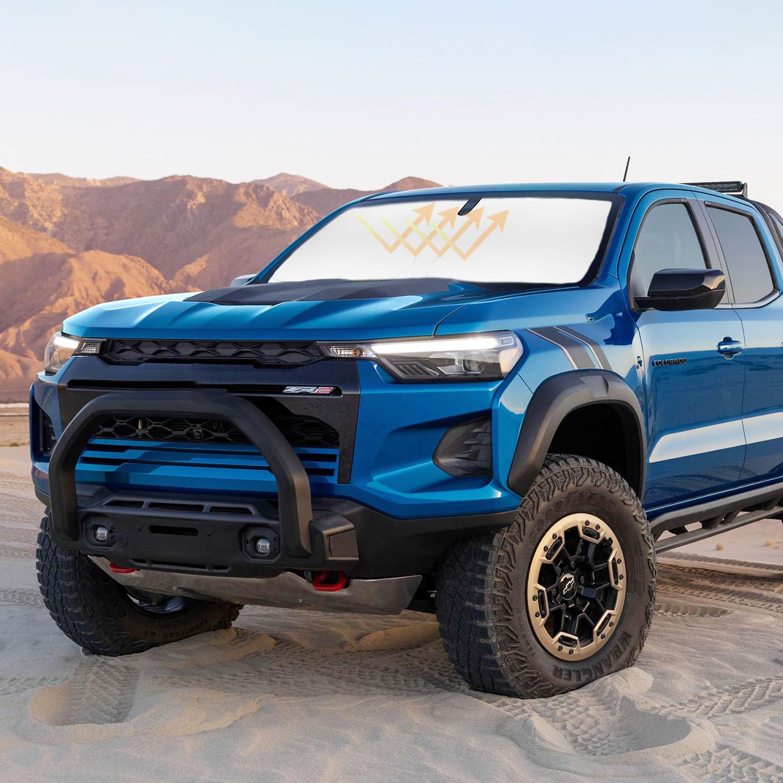 Pára-brisa Sun Shade Slogento Para Chevrolet Colorado 2015-2025