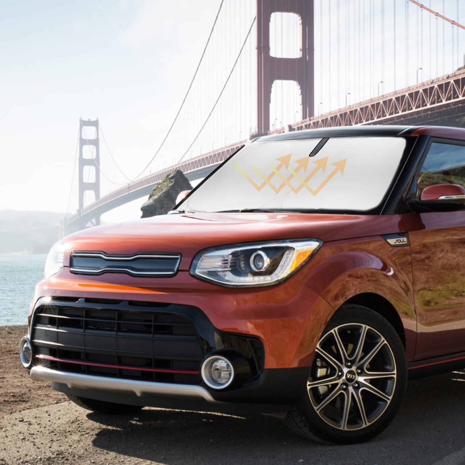 Pára-brisa Sun Shade Slogento Para Kia Soul 2014-2024 2025