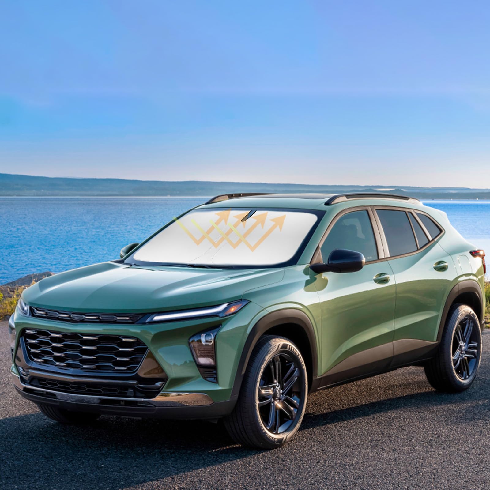 Capa De Proteção Solar Slogento Para Pára-brisa Chevrolet Trax 2013-2023