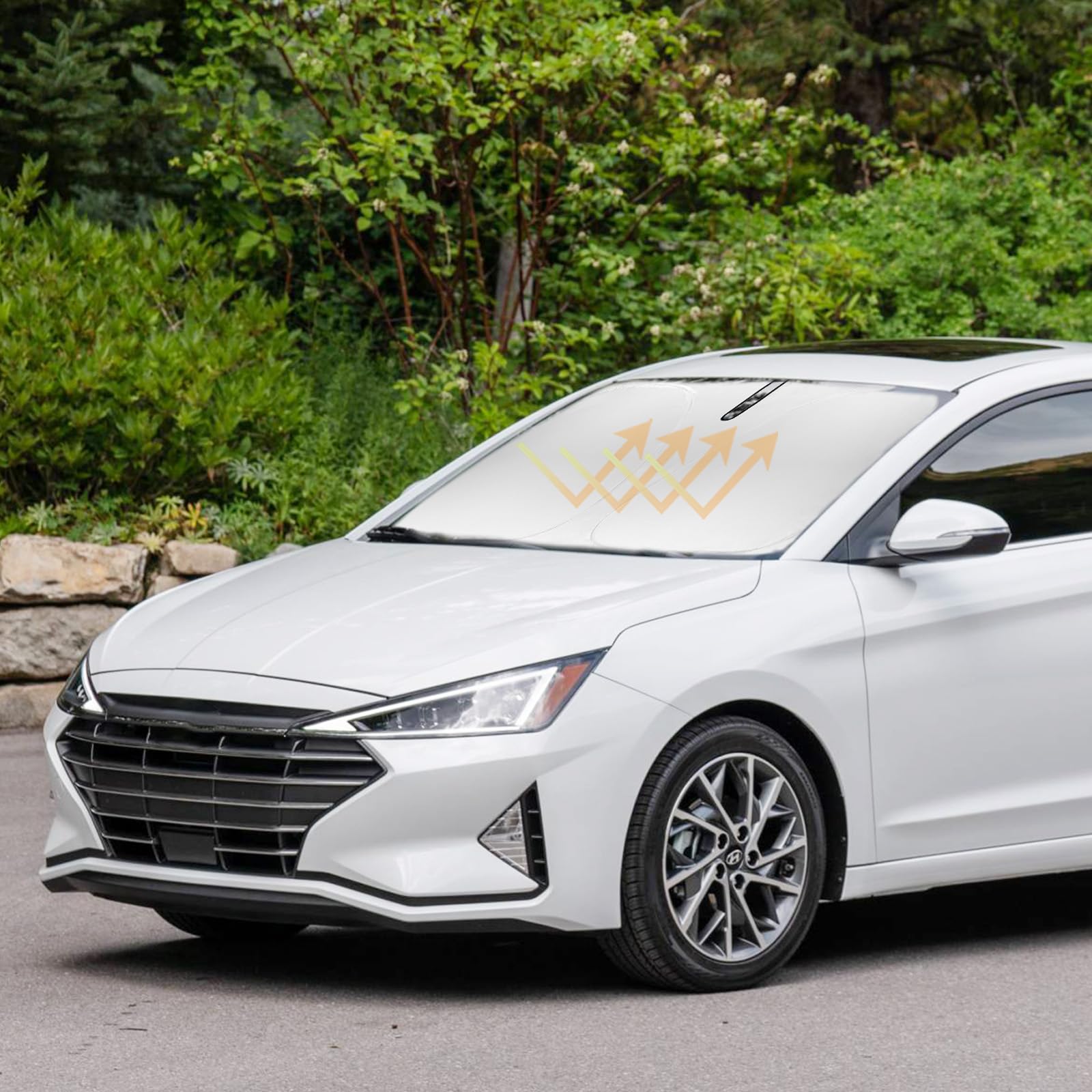 Pára-brisa Sun Shade Slogento Para Hyundai Elantra 2017-2020