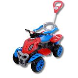 Carrinho De Passeio Infantil Quadriciclo Com Haste E Pedal