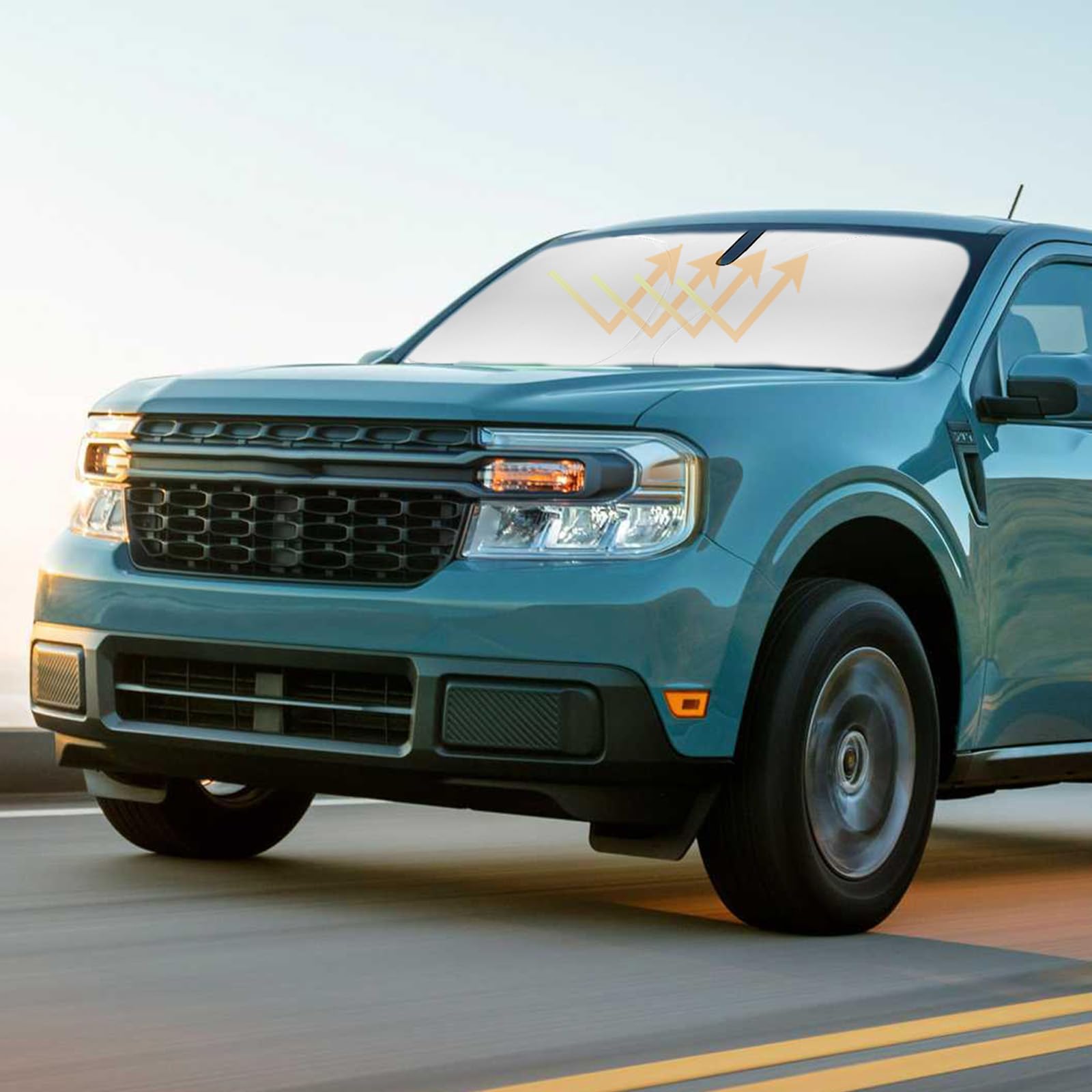 Pára-brisa Sun Shade Slogento Para Ford Maverick 2022-2025