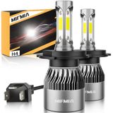 Lâmpada Led Mifmia H4 9003 6500k 34w 12v Ip68 Impermeável, Pacote Com 2