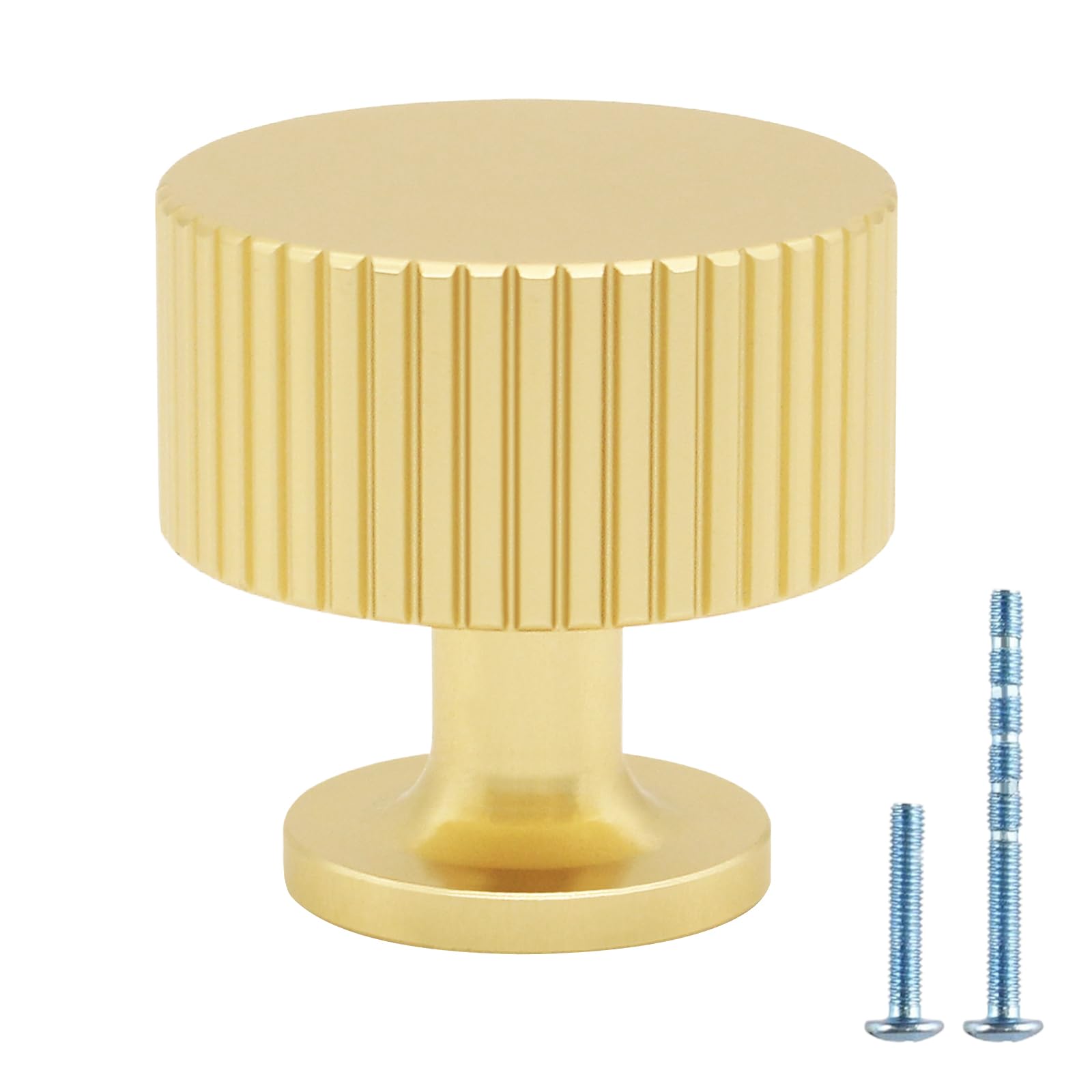 Knobs Abtopia Gold Brushed Brushed Latão, Pacote Com 10