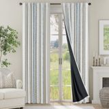 Cortinas Blackout Com 230 Cm De Comprimento, 100% Blackout, 2 Painéis