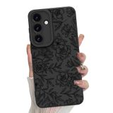 Capa De Telefone Mzelq Silicone Floral Flowers Para Samsung S25
