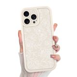 Capa De Telefone Mzelq Para Iphone 12 Pro Max Silicone Floral White