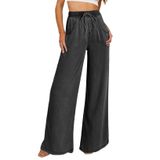 Jeans Sidefeel, Cintura Alta, Perna Larga, 2024, Verão, Preto, 18p