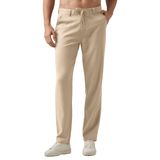 Calças Masculinas Casuais Willit Linen Com Cordão Cáqui 31 L X 32 L