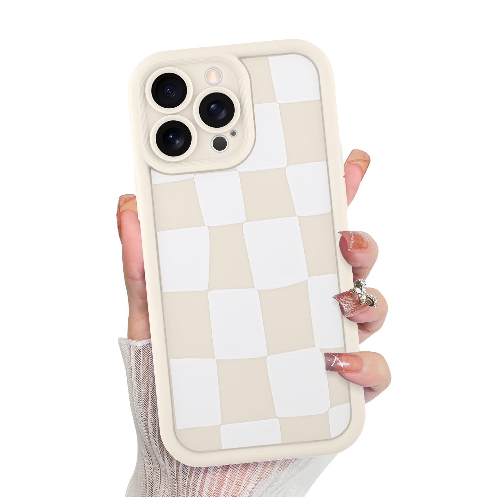 Capa De Telefone Kanghar Compatível Com Iphone 14 Pro - Branca