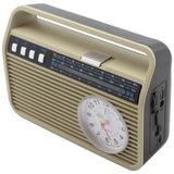 Caixa De Som Bluetooth Usb Sd Rádio Fm Bege Claro El500bt