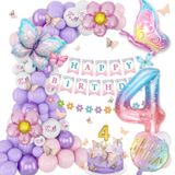 Conjunto De Decorações De Aniversário Kispatti 4th Birthday Girl