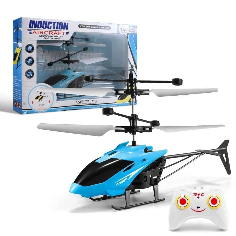 Mini Rc Drone, Helicópteros Resistentes A Quedas, Brinquedos Infantis, Azuis