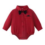 Camisa Social Formal Para Bebês E Meninos Romper Sobowo 0-24m