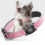Coleira De Cachorro Furrigo Airtag Impermeável Para Apple Airtag Pink L