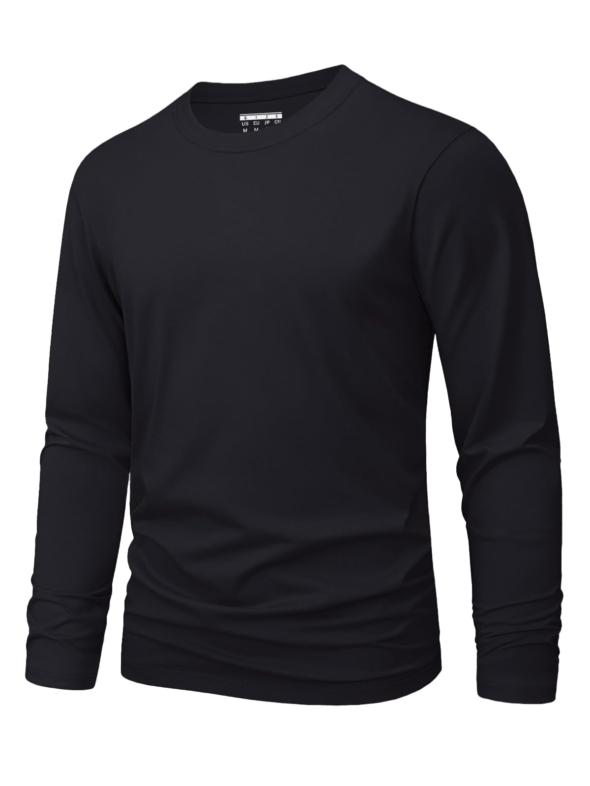 Camisa Masculina Magnivit, Manga Comprida, Algodão, Básica, Clássica, Preta