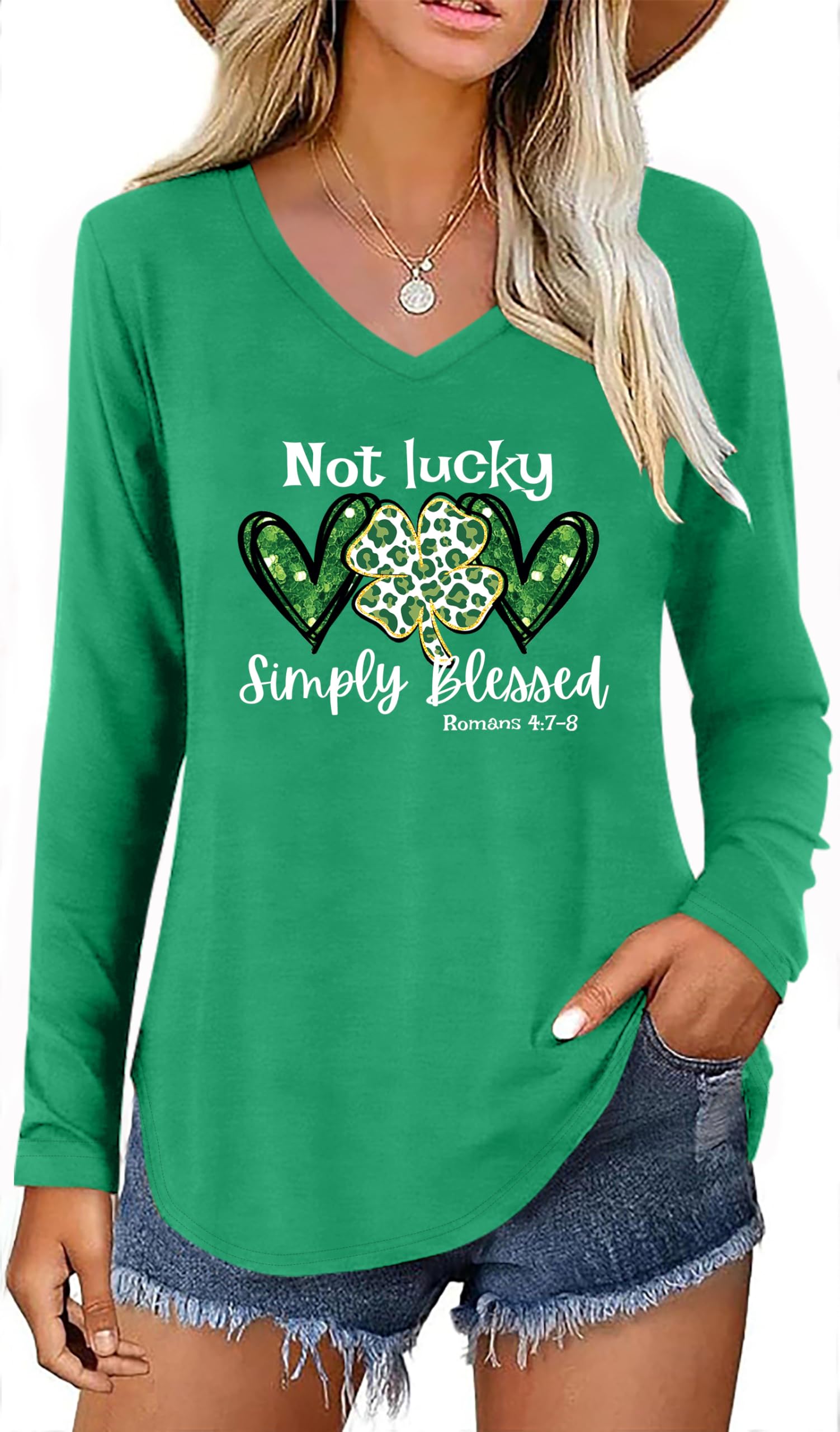 Camisa Zylkor St Patrick's Day Let The Shenanigans Begin Women